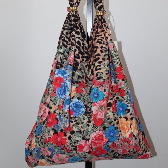 NWT Johnny Was Biya JWLA 3J Workshop Cheetah Ring Beach Tote Bag - Picture 3 of 5